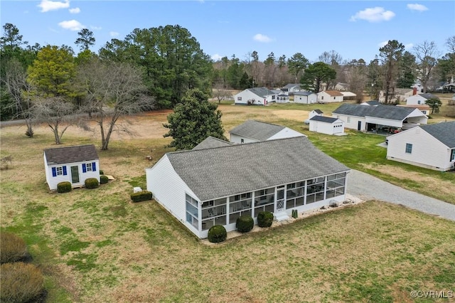 birds eye view of property featuring a residential view