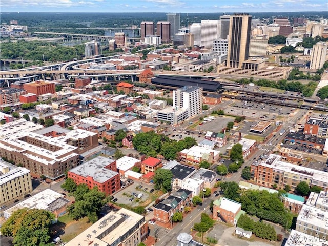 bird's eye view featuring a view of city