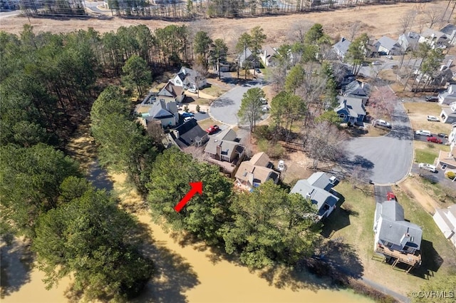 bird's eye view featuring a residential view