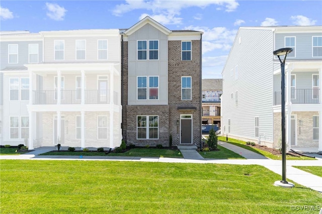 12149 Morning Walk, Henrico, VA 23233 - multi unit property featuring a front lawn and brick siding