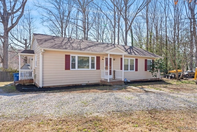 view of front of home