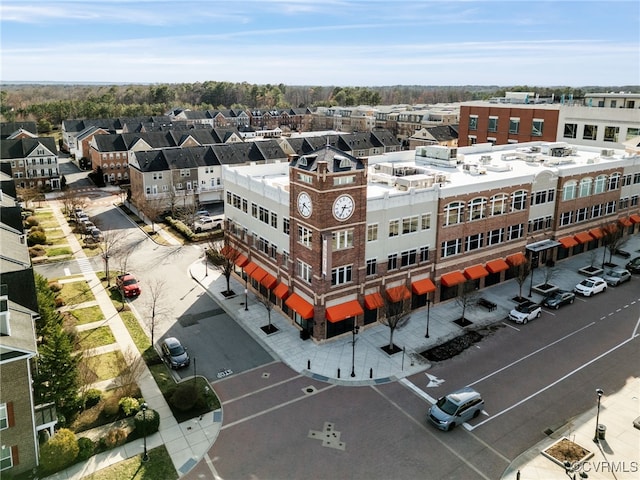 drone / aerial view with a residential view