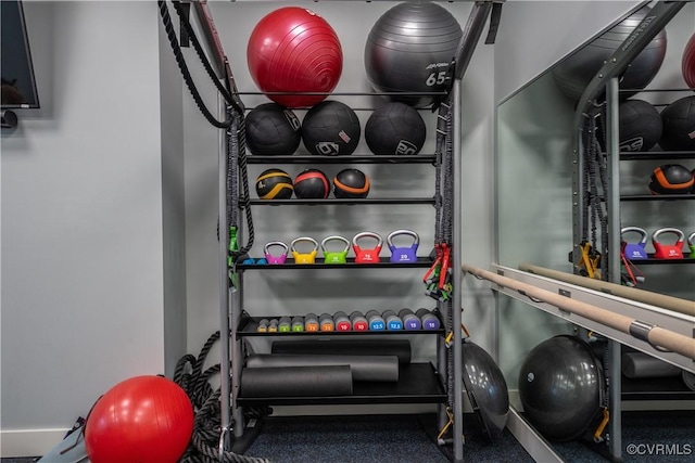 view of exercise room