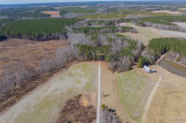 drone / aerial view featuring a rural view