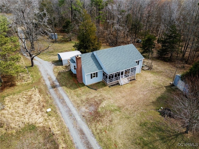 birds eye view of property