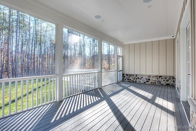 view of sunroom / solarium