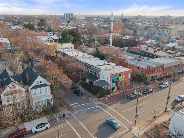 drone / aerial view featuring a view of city