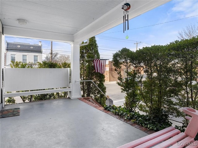 view of patio / terrace with fence