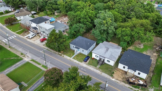 aerial view featuring a residential view