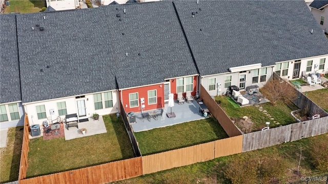 bird's eye view with a residential view