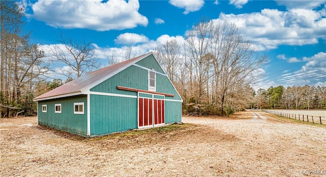 view of barn