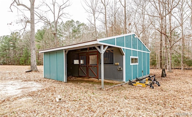 view of outbuilding featuring an outdoor structure