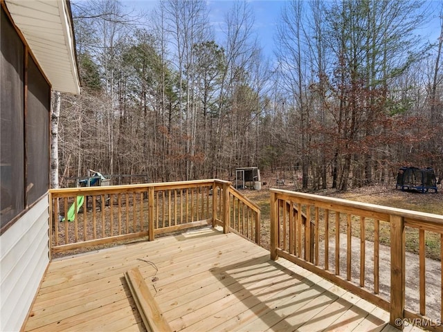 view of wooden terrace