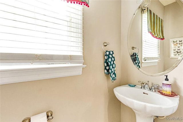 bathroom with a sink