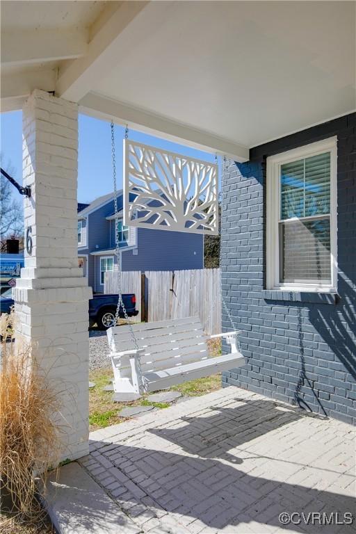 view of patio / terrace with fence