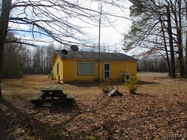 view of back of property