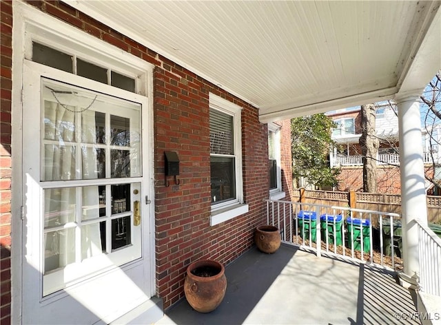 view of patio with covered porch