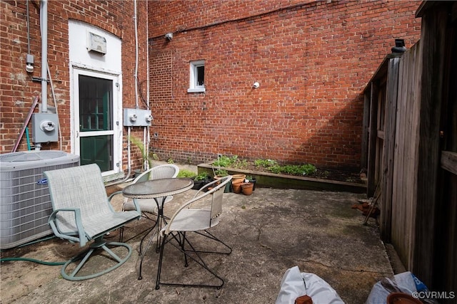 view of patio / terrace with cooling unit