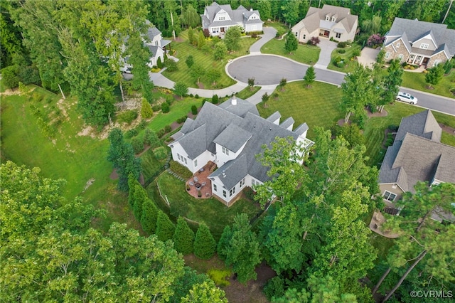 birds eye view of property featuring a residential view