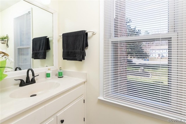 bathroom featuring vanity