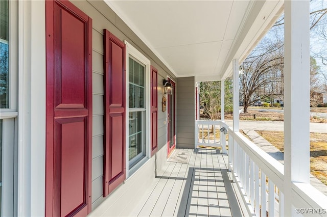 balcony with covered porch