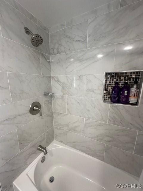 full bathroom featuring tub / shower combination