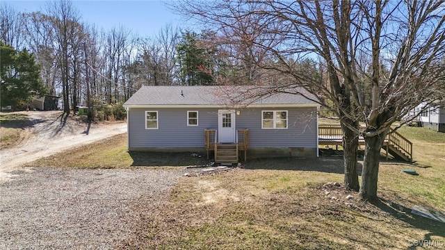 view of ranch-style home