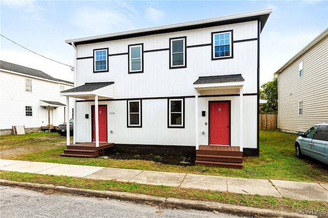 view of front of home with fence