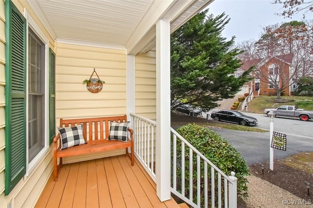 balcony with a porch