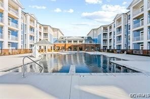 view of pool featuring a gazebo