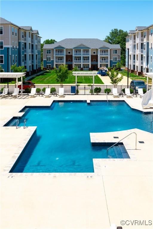 10530 Stony Bluff Dr Unit 104, Ashland, VA 23005 - pool with a patio area and fence