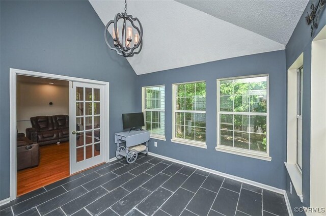 3090 Magnolia Woods Ct, Quinton, VA 23141 - sunroom / solarium with a notable chandelier and french doors