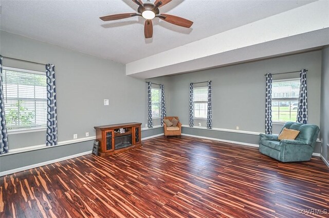 3090 Magnolia Woods Ct, Quinton, VA 23141 - unfurnished room featuring a ceiling fan, wood finished floors, and a wealth of natural light