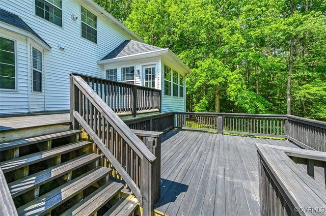 3090 Magnolia Woods Ct, Quinton, VA 23141 - wooden deck featuring stairway