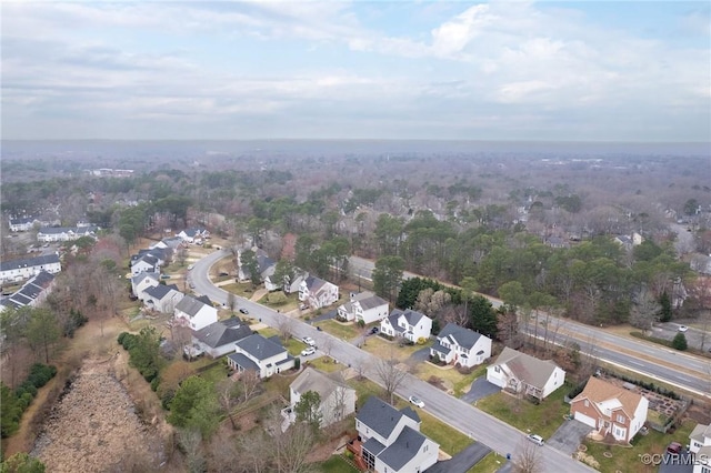 drone / aerial view featuring a residential view