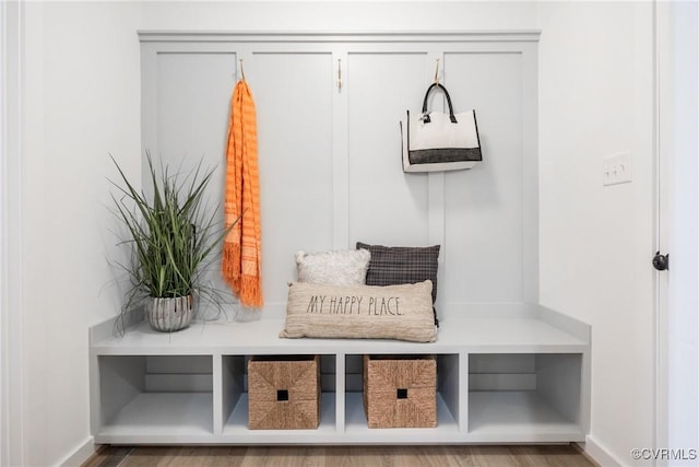 mudroom with baseboards