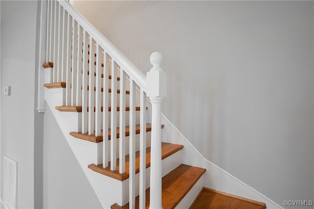 stairway with visible vents