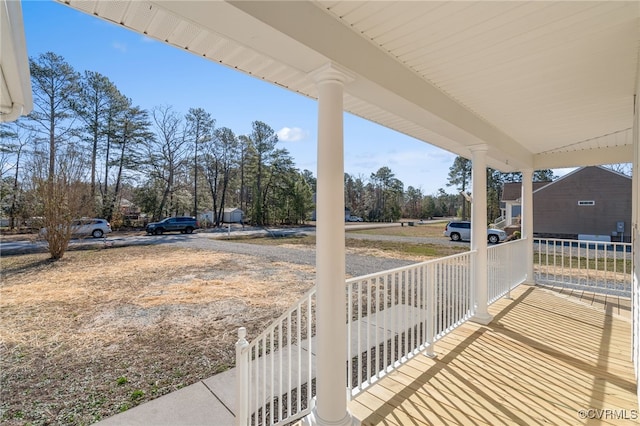 view of patio / terrace with a porch