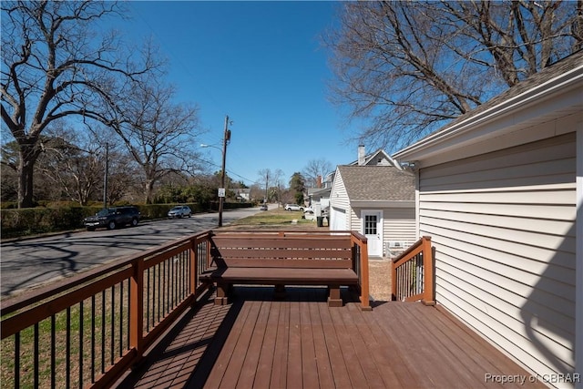 view of wooden terrace