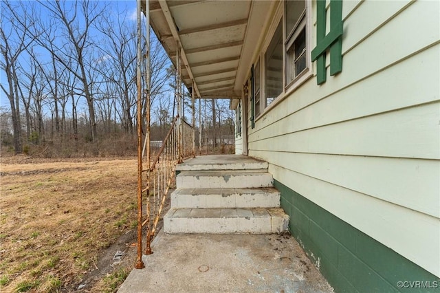 view of stairs