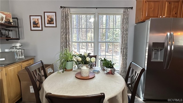 view of dining area