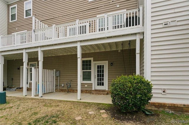 exterior space with a patio area