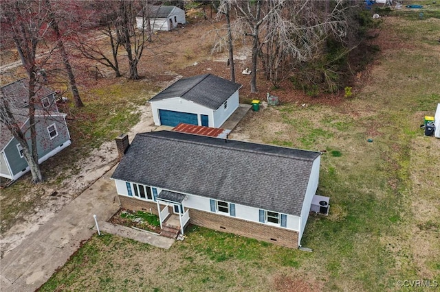 birds eye view of property