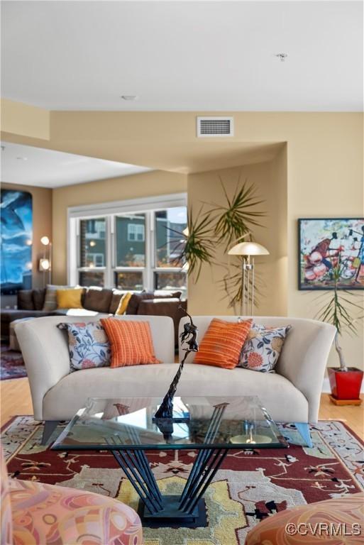 living room with visible vents