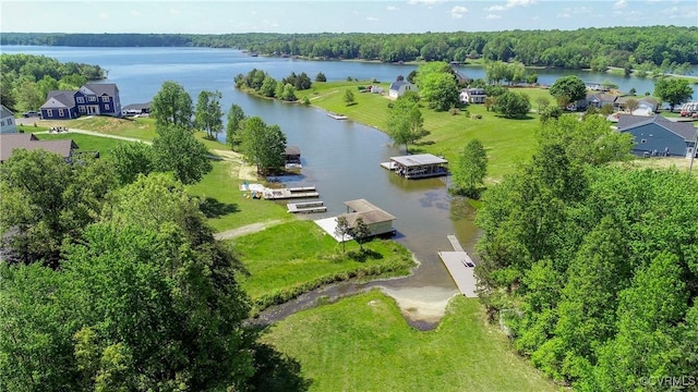 6210 Stubbs Cove Ln, Spotsylvania, VA 22551 - birds eye view of property featuring a water view