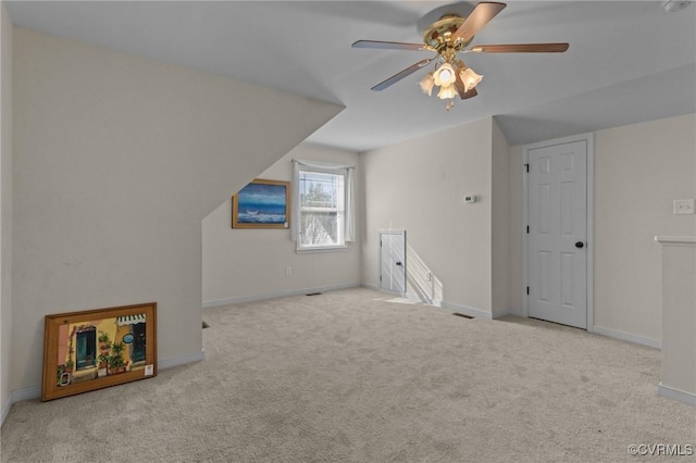 117 Giddy-Up Ln, Ashland, VA 23005 - bonus room featuring carpet flooring, ceiling fan, and baseboards