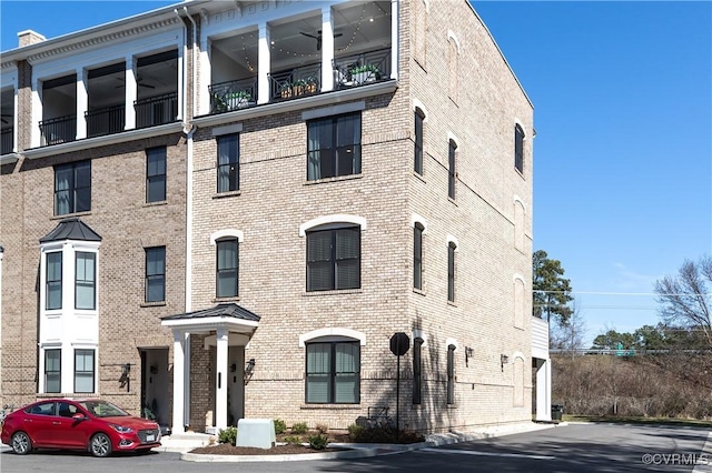 view of front of property with brick siding