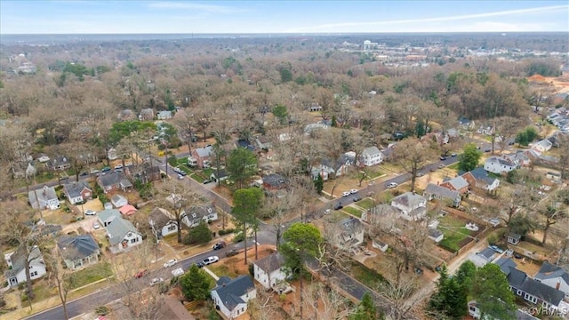 drone / aerial view featuring a residential view