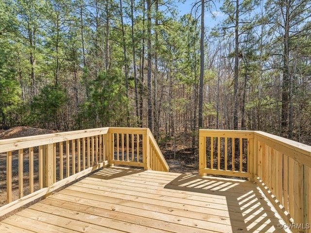 0 Silver Trail Cir, Lawrenceville, VA 23868 - deck featuring a wooded view