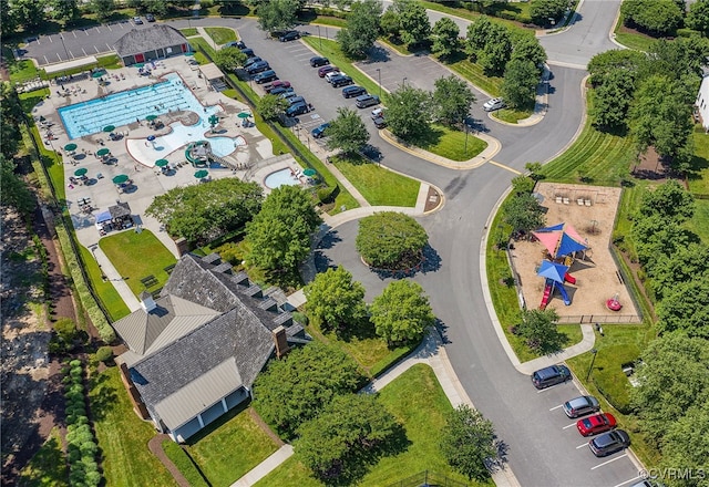 birds eye view of property